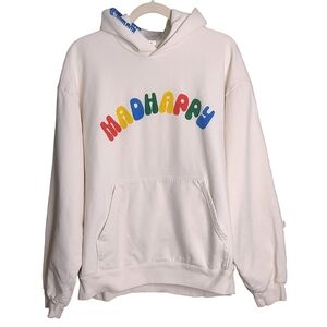 Madhappy cream hoodie colorful logo L